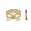 Aubert Mirecourt Adjustable Violin Bridge With Ebony E String Insert Bridges For Violin
