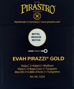 Pirastro Viola Strings Evah Pirazzi Gold Viola C String, Ropecore/Tungsten