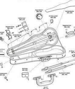 GEWA Music GEWA Replacement Cover For Maestro Shaped Violin Case
