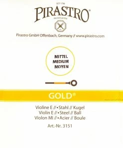 Violin Strings Pirastro Gold Label (Wondertone) E Violin String