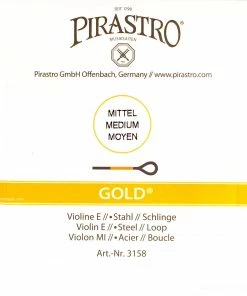 Violin Strings Pirastro Gold Label (Wondertone) E Violin String