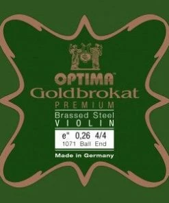 Optima Strings Goldbrokat Premium Brassed Violin E String