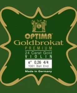 Optima Strings Goldbrokat Premium 24K Gold Violin E String Violin Strings