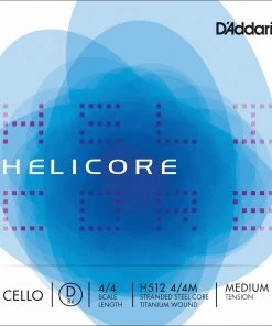 D'Addario Helicore D Cello String Small Size Cello Strings