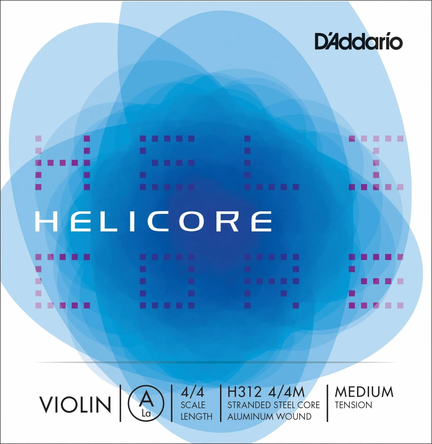 D'Addario Helicore A Violin String, 4/4 3 D'Addario Helicore A Violin String, 4/4