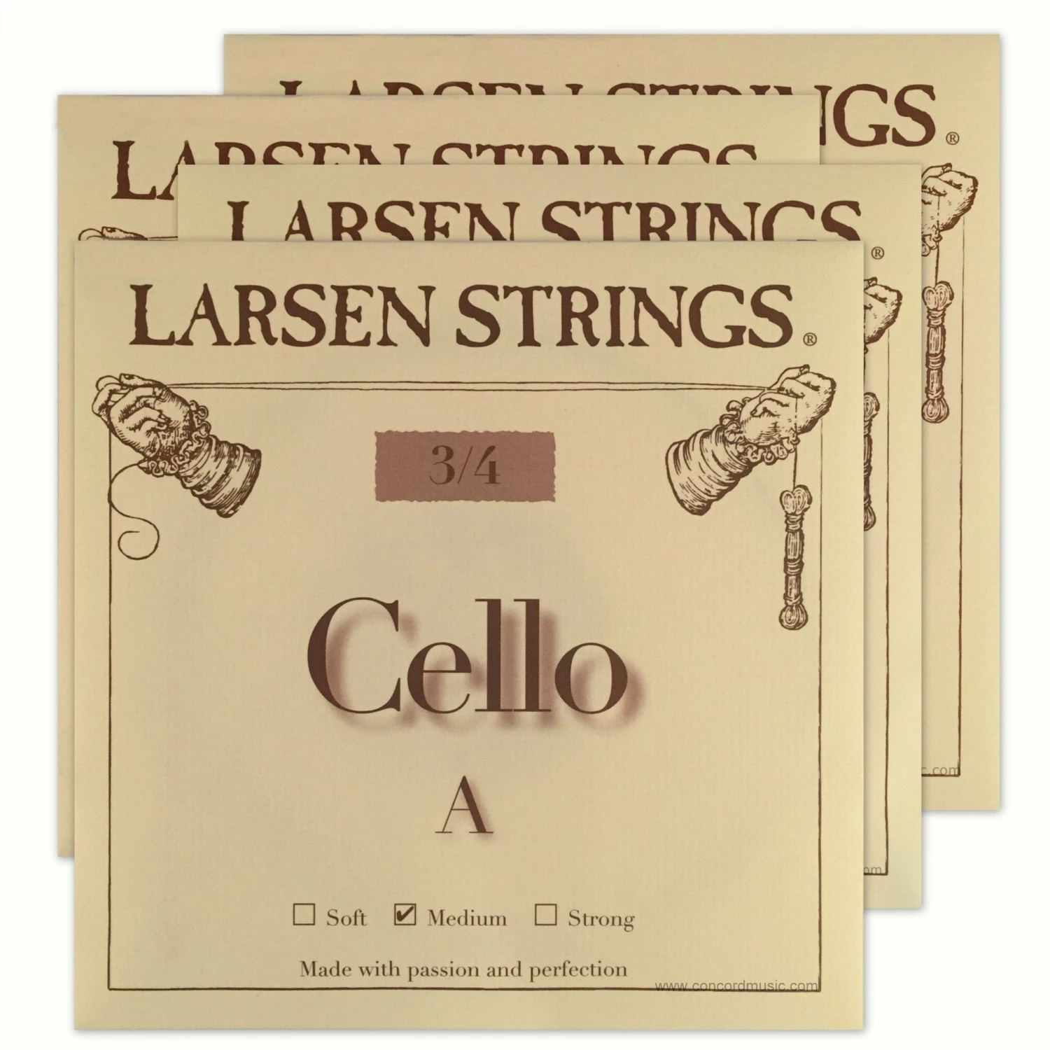 Cello Strings Larsen Cello Set, Small Size 3 Cello Strings Larsen Cello Set, Small Size
