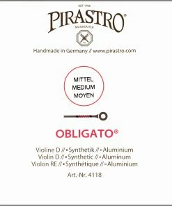 Pirastro Obligato D Aluminum Violin String Violin Strings