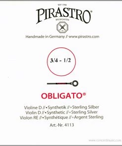 Pirastro Violin Strings Obligato Violin D String Small Size