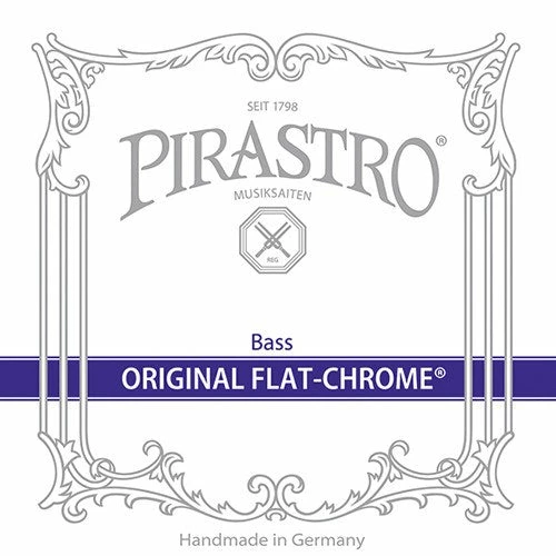 Pirastro Original Flat-Chrome D-II Bass String Bass Strings 3 Pirastro Original Flat-Chrome D-II Bass String Bass Strings
