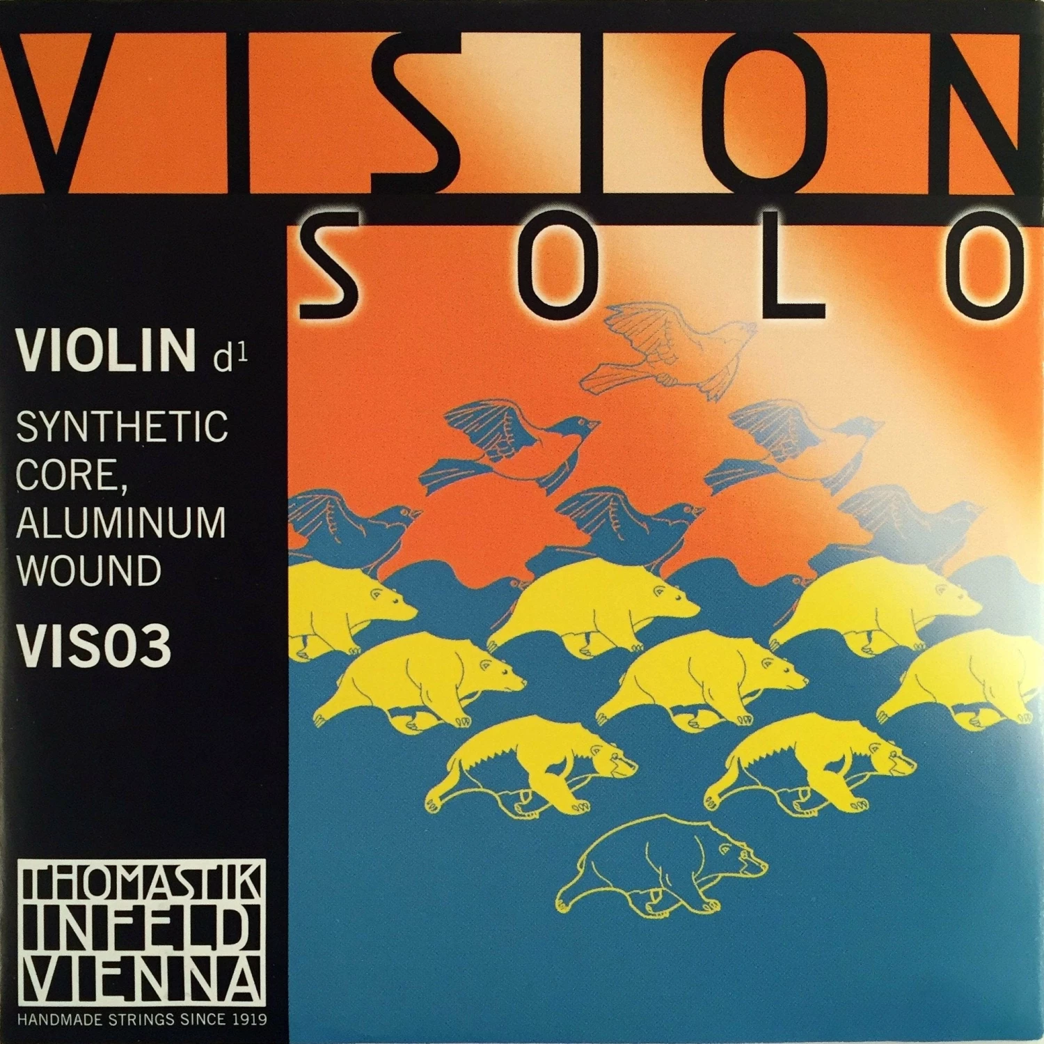 Thomastik Vision Solo Violin D, Aluminum 3 Thomastik Vision Solo Violin D, Aluminum