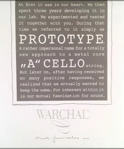 Cello Strings Warchal Prototype Cello A String