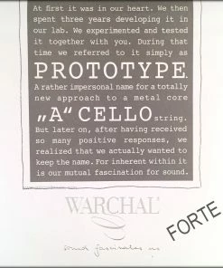 Cello Strings Warchal Prototype Cello A String