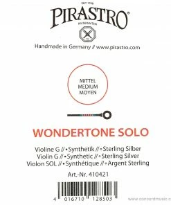 Pirastro Pirastro Violin Strings Wondertone Solo G Violin