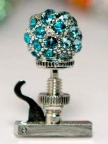 Luxitune Cerulean Pavé Ball Fine Tuner Luxitune Tuners Violin