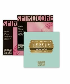 Multi-brand Cello Strings CELLO SET: Versum SOLO And Spirocore Tungsten
