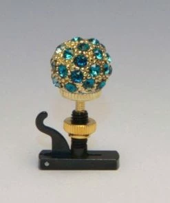 Luxitune Cerulean Pavé Ball Fine Tuner Luxitune Tuners Violin