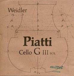 Weidler Cello Strings Piatti Cello G String